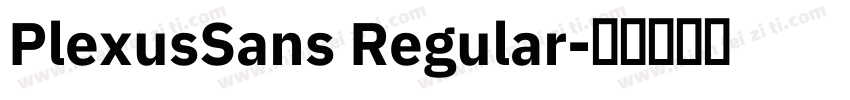PlexusSans Regular字体转换